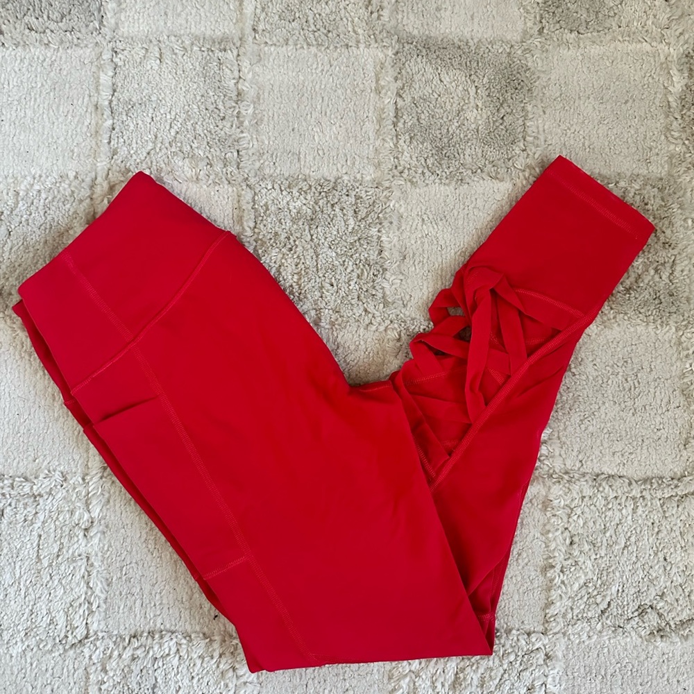 Victoria's Secret Sport Red Leggings